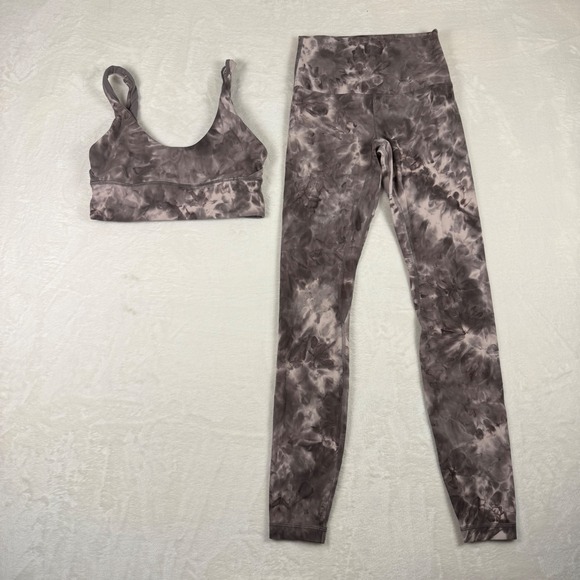 lululemon athletica Pants - Lululemon Align High-Rise Leggings Size 4‎ & Align Shine Bra Size 6 Diamond Dye